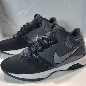 Nike Air Visi Pro 5  Black White Shoes Sneakers Mens US 11 HI Top (J)